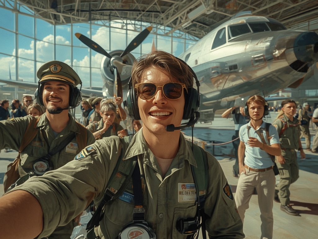 The “Selfie That Makes You Look Like a Pilot” Spot
